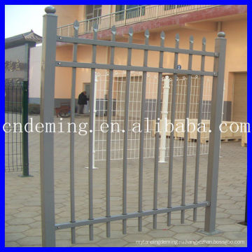 Железный забор, украшенный забор, ворота, перила